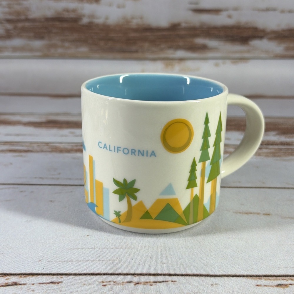 Starbucks You Are Here Collection California Mug 14oz 2013 Used